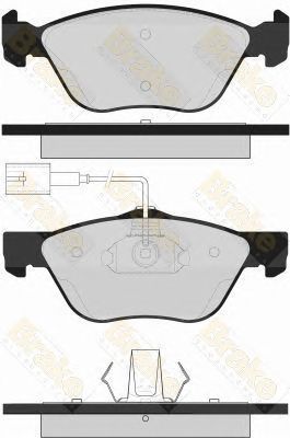 BRAKE ENGINEERING pa1580 -  Комплект тормозных колодок, дисковый тормоз